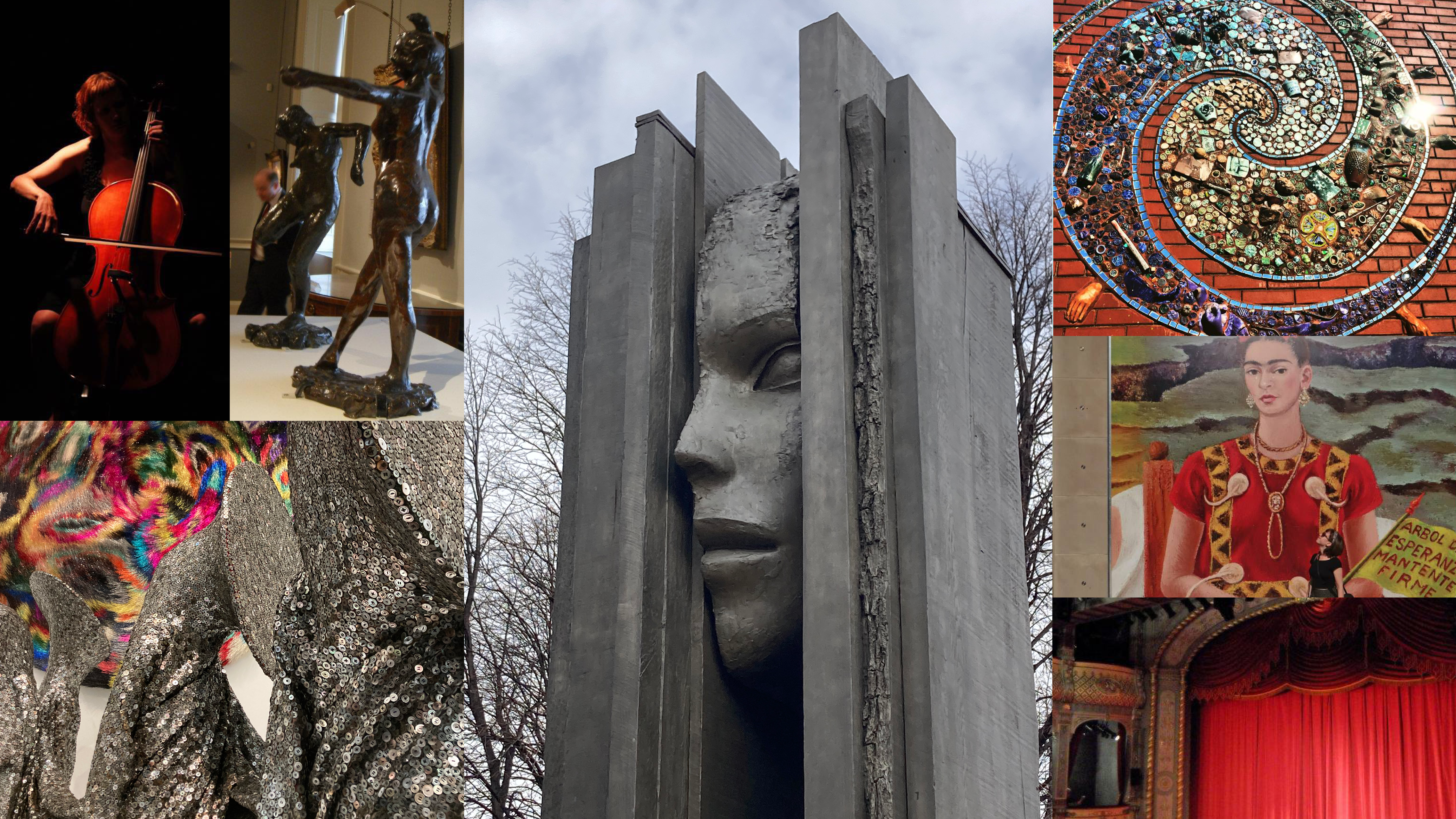 a second photo collage of artwork