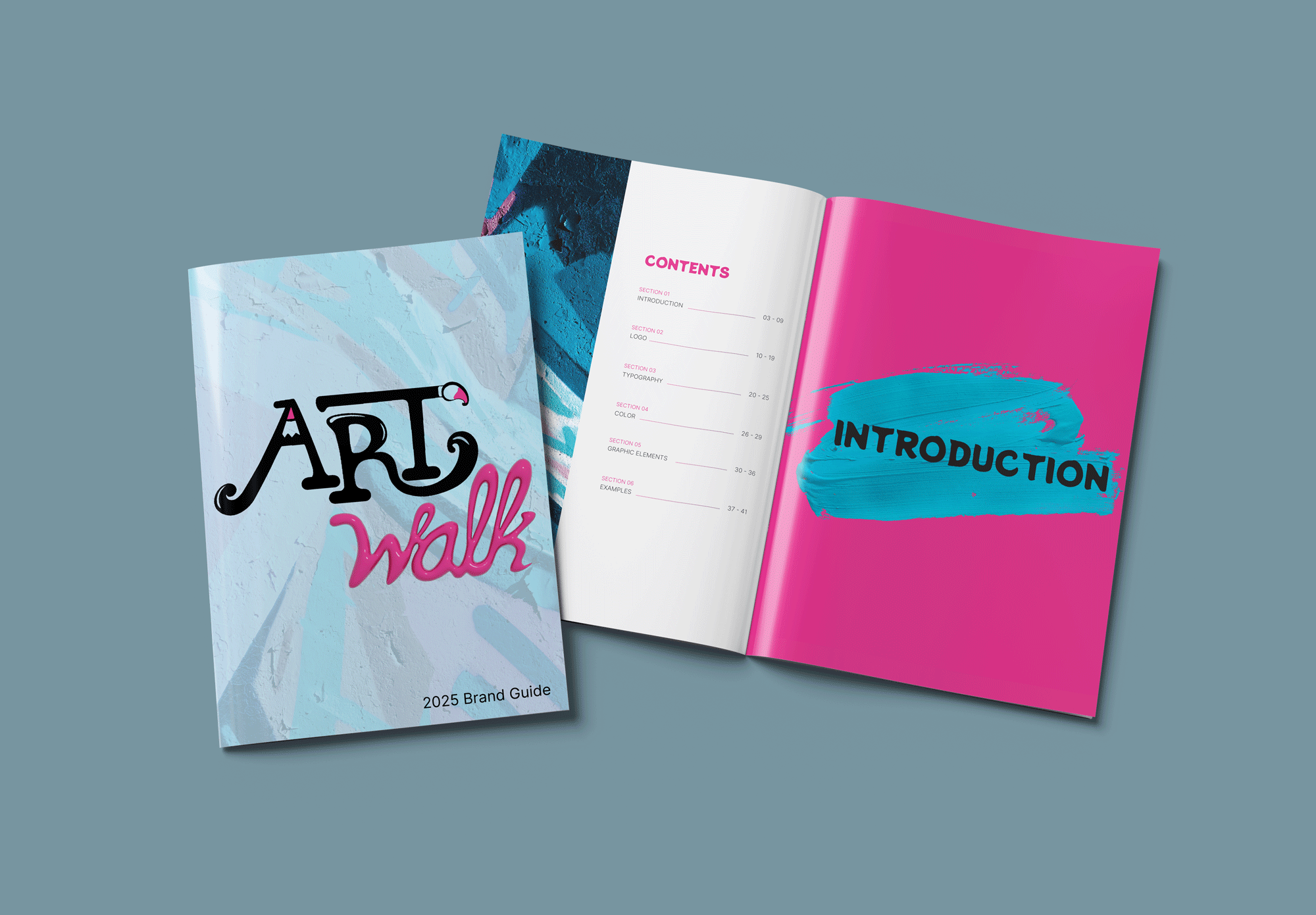 mockup of brand guide